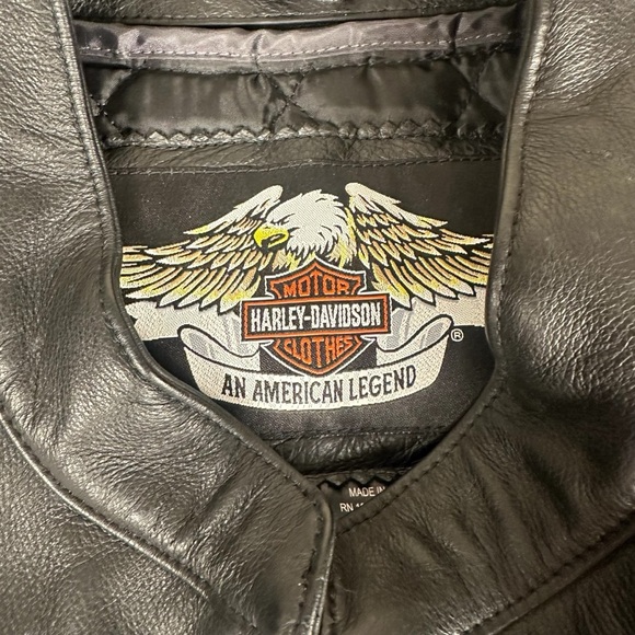 Harley Davidson Mens Leather Jacket 3XL (Genuine Harley Davidson Brand) - Picture 3 of 12